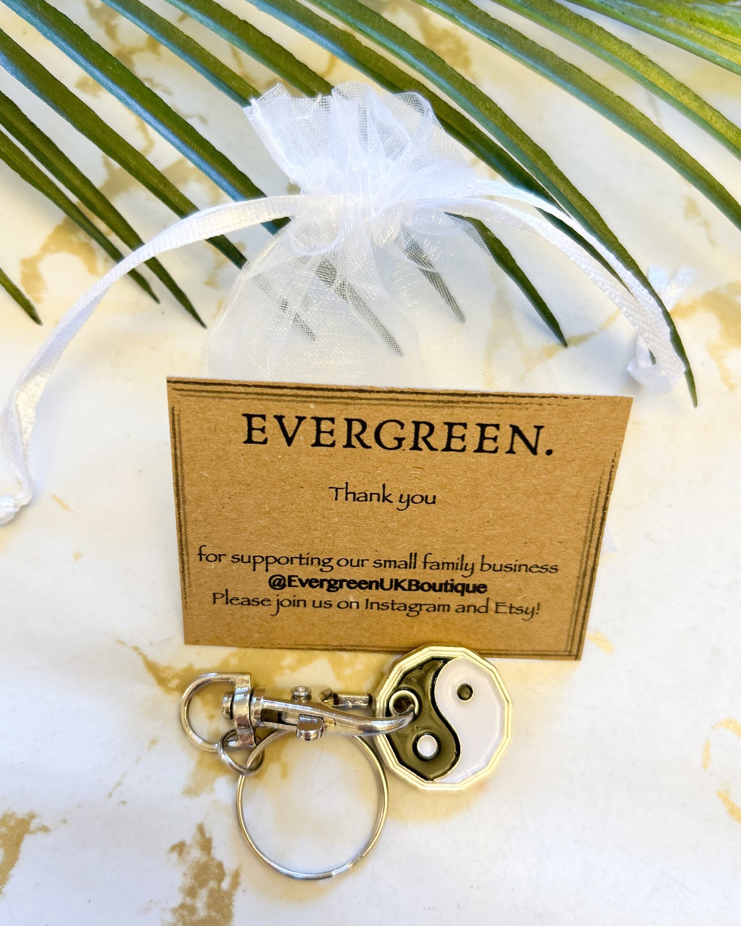 Yin Yang / Red Love Heart Trolley / Locker Token Keychain - Wide Variety Available!