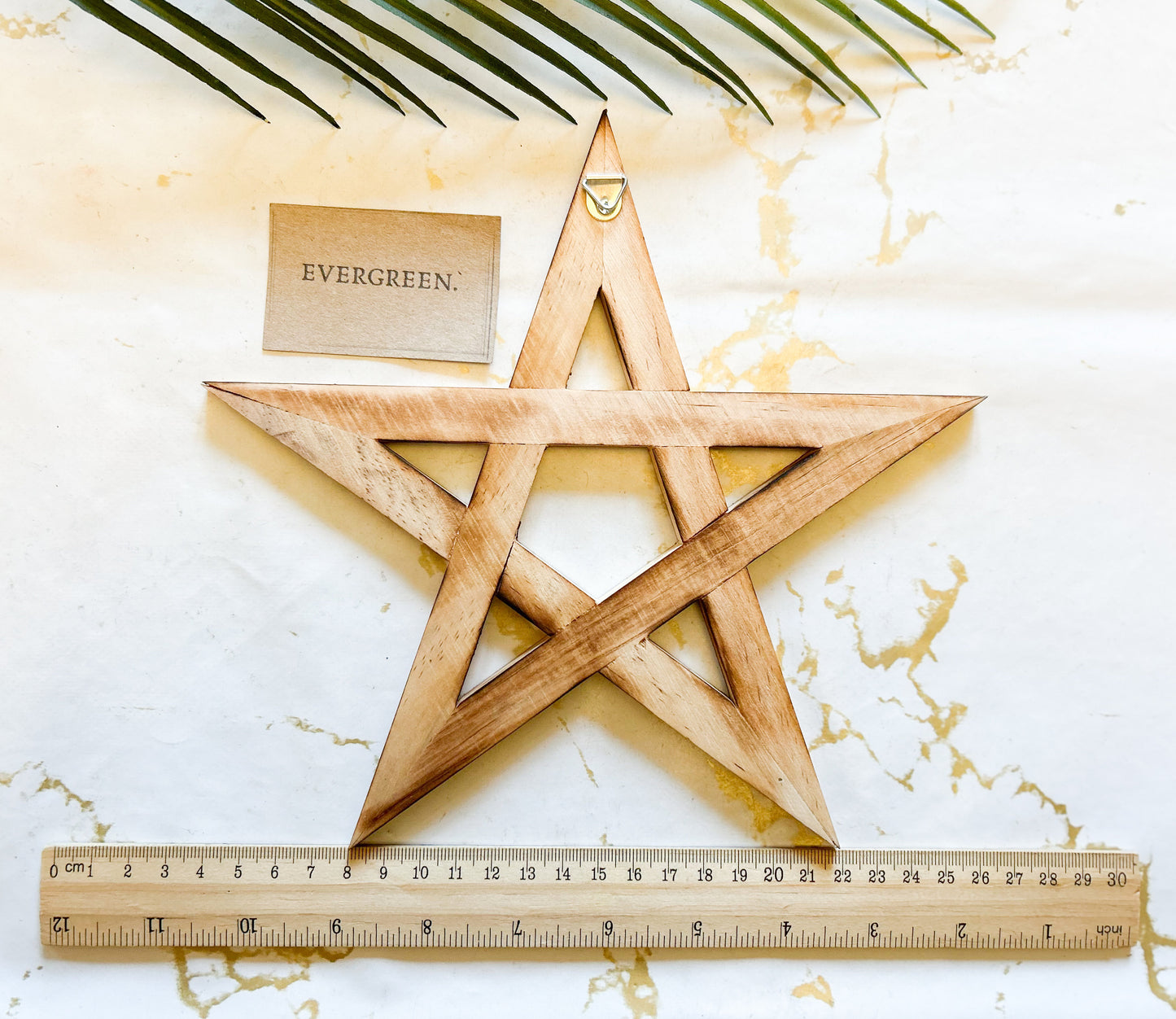 Hanging Wooden Pentagram