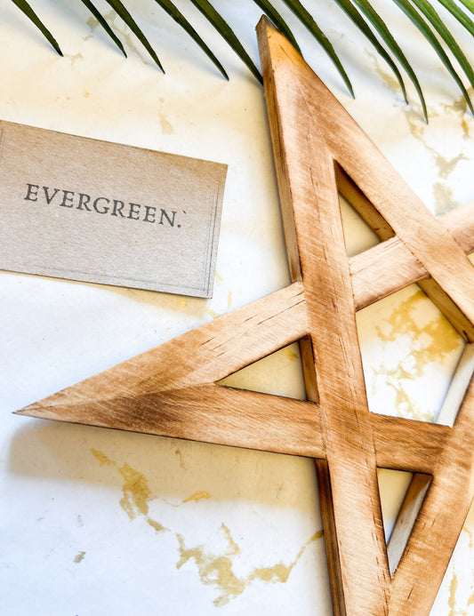 Hanging Wooden Pentagram