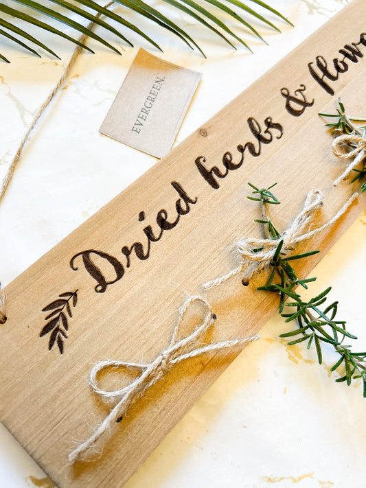 Wooden Herb & Flower Drying Rack
