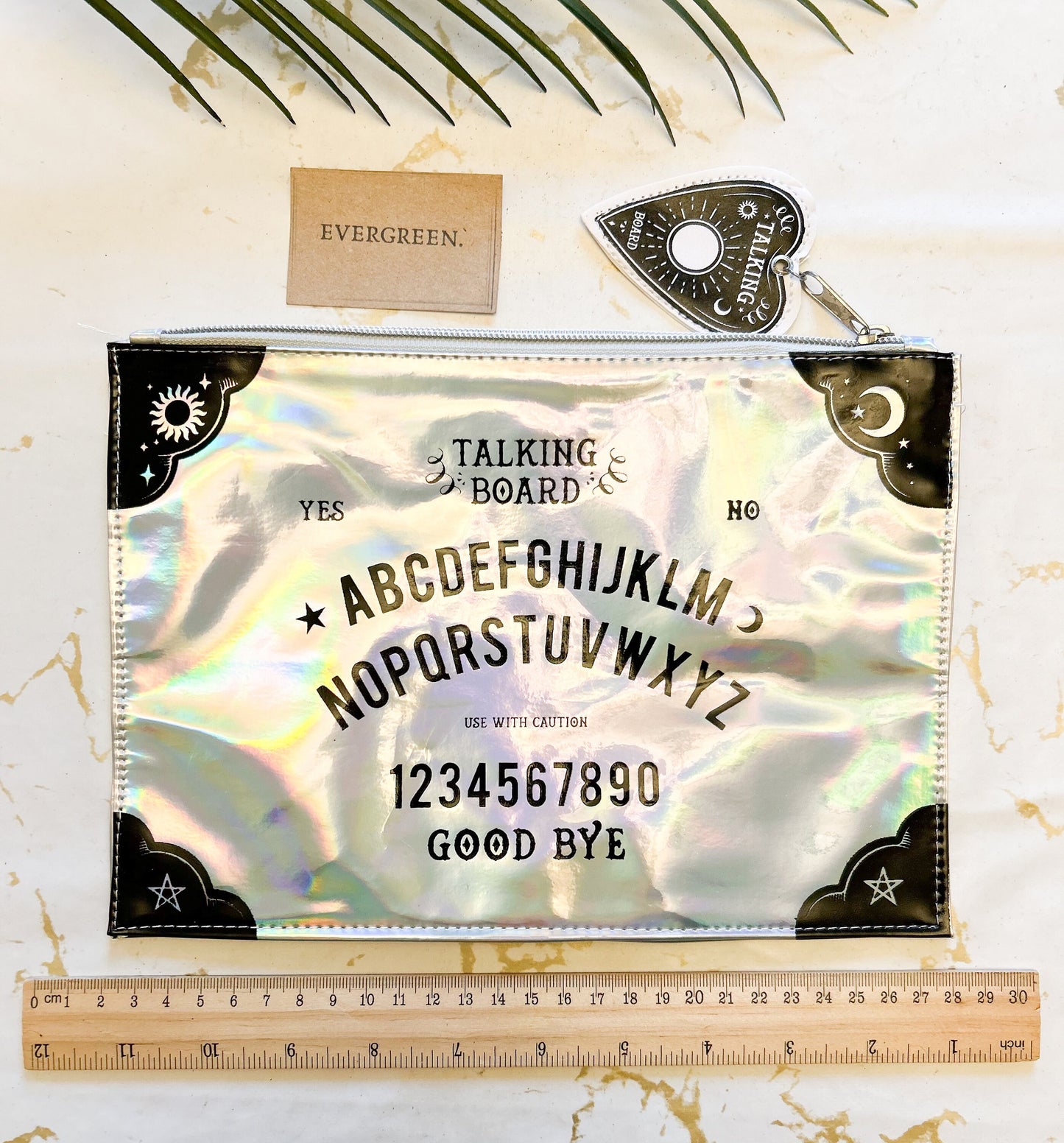 Iridescent / Holographic Talking Board Makeup Bag / Vanity Pouch / Cosmetics