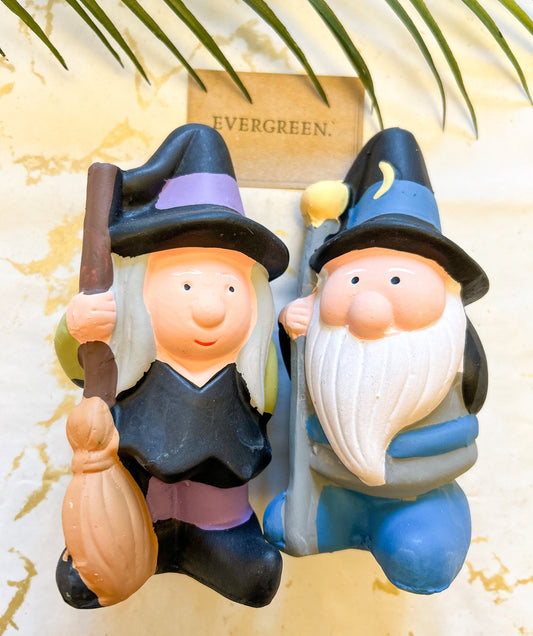 Witch & Wizard Garden Statues - Hilarious Weather Forecasting!