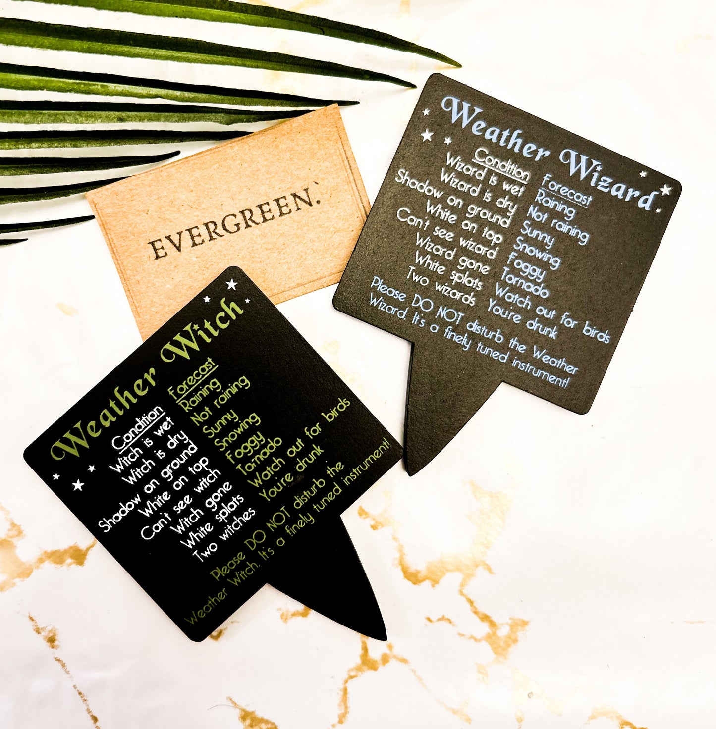 Witch & Wizard Garden Statues - Hilarious Weather Forecasting!