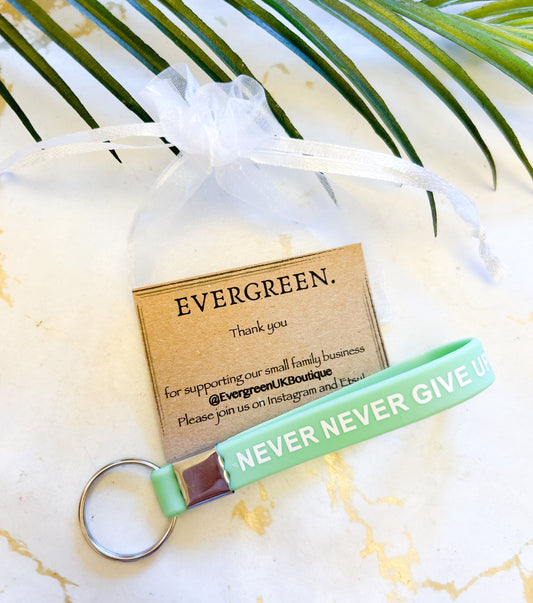 Motivational / Inspirational Quote Silicone Keychain - Wide Variety Available!