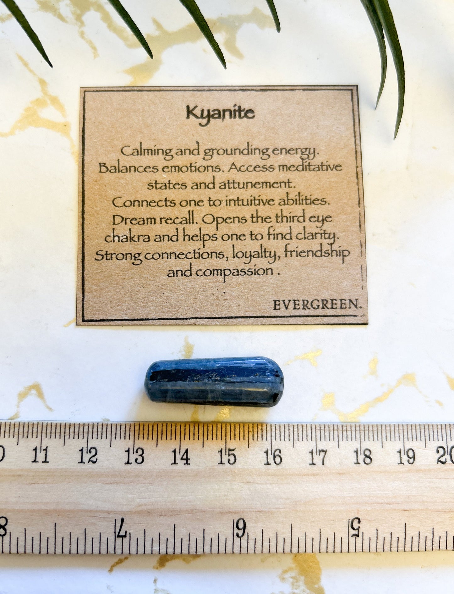 Kyanite Crystal Tumbled Stone - Balance, Grounding & Intuition
