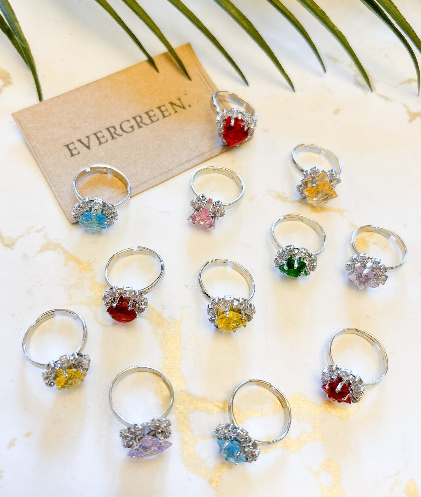 Child / Children's Adjustable Ring - Wide Variety Available! Blue / Yellow / Green / Pink / Red / Iridescent