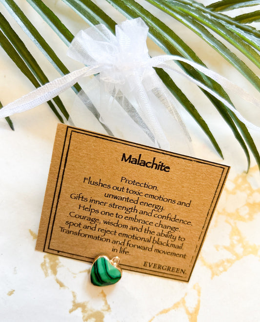 Turquoise & Malachite Crystal Pendants - Wide Variety Available!