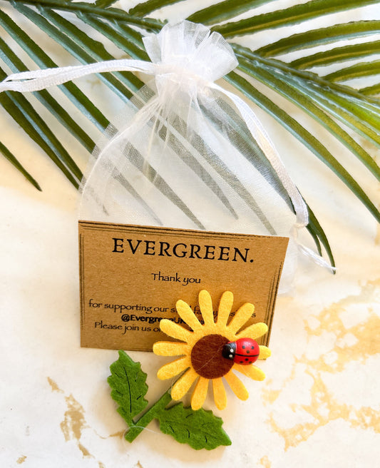 Felt Sunflower / Ladybug / Bee - Wide Variety Available!