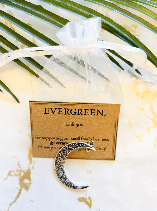 Celestial Ornate Moon Pendant / Charm - Wide Variety Available!