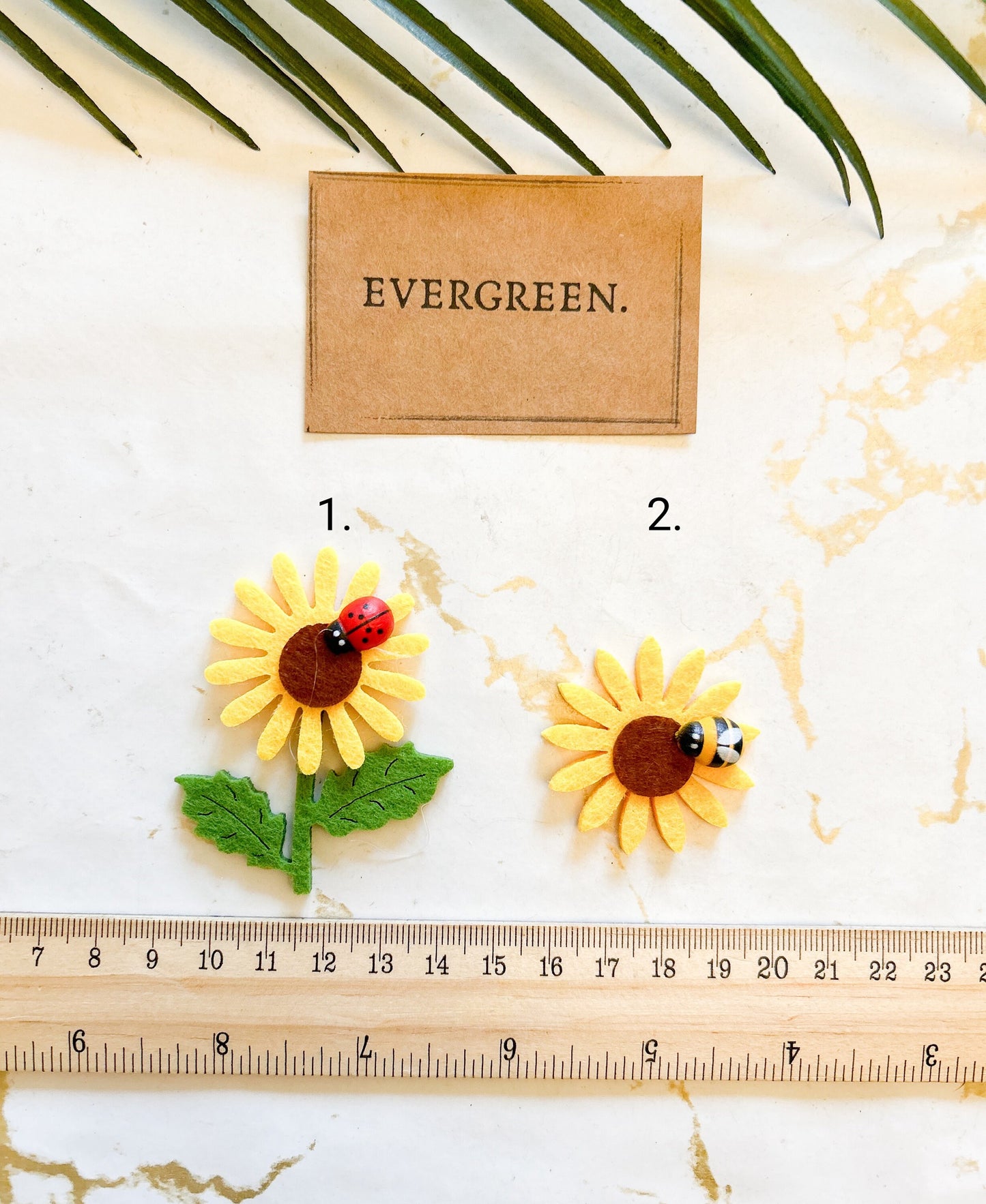 Felt Sunflower / Ladybug / Bee - Wide Variety Available!