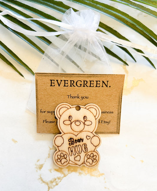 Pocket Hug - Wooden Animals & Greeting For Love, Kindness, Comfort