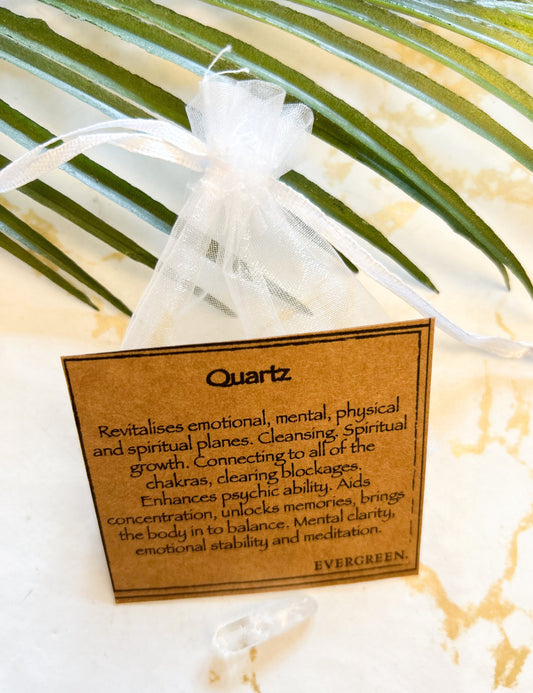 Raw / Rough Quartz Crystal Point - Cleansing, Growth & Meditation