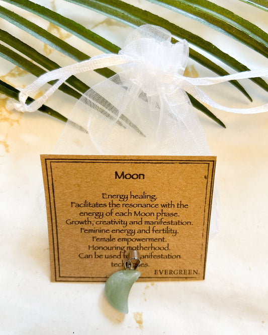Crystal Moon Pendant - Wide Variety Available!