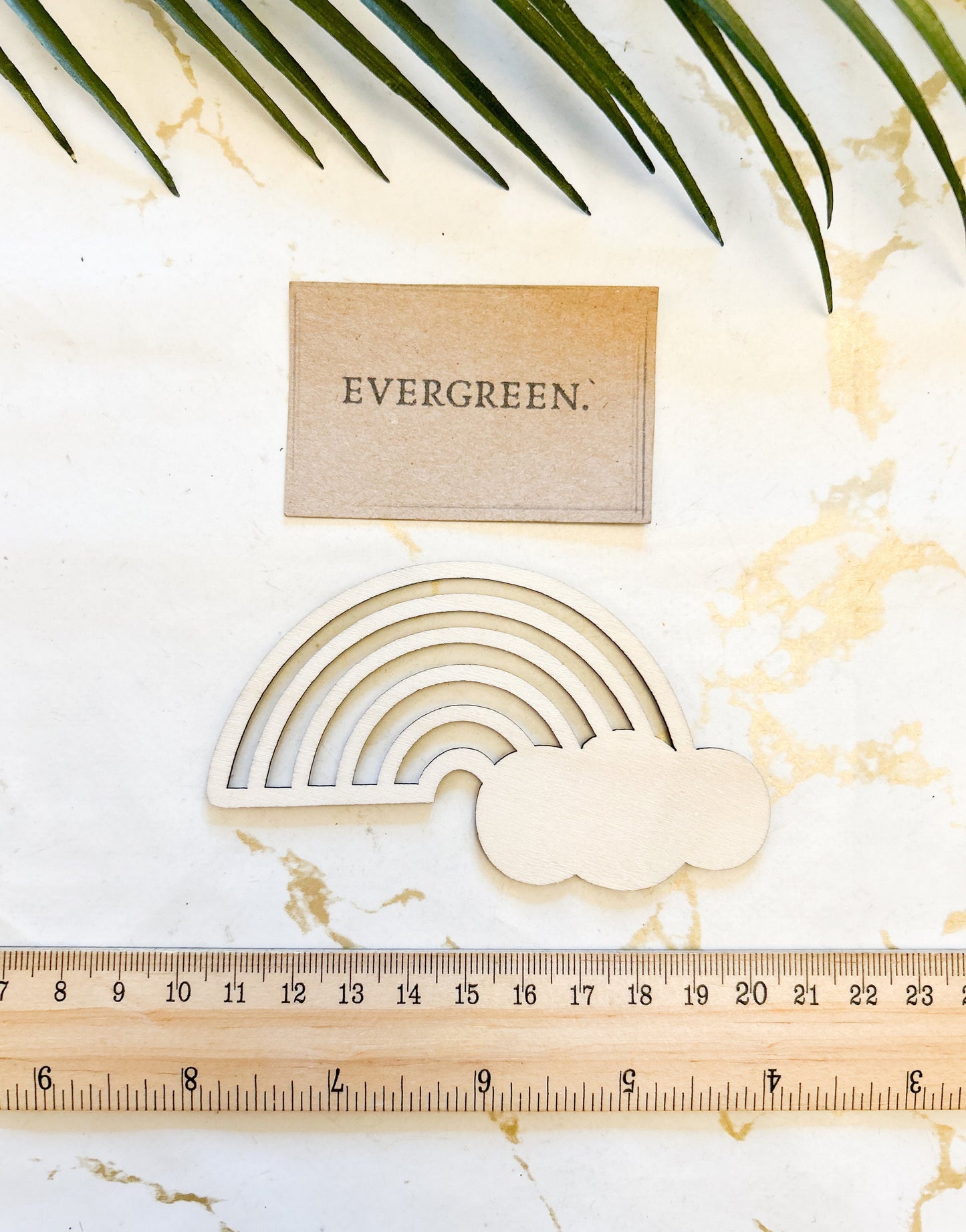 Wooden Unpainted Rainbow Cut Out - Arts & Craft / DIY / Painting / Nature / Luck