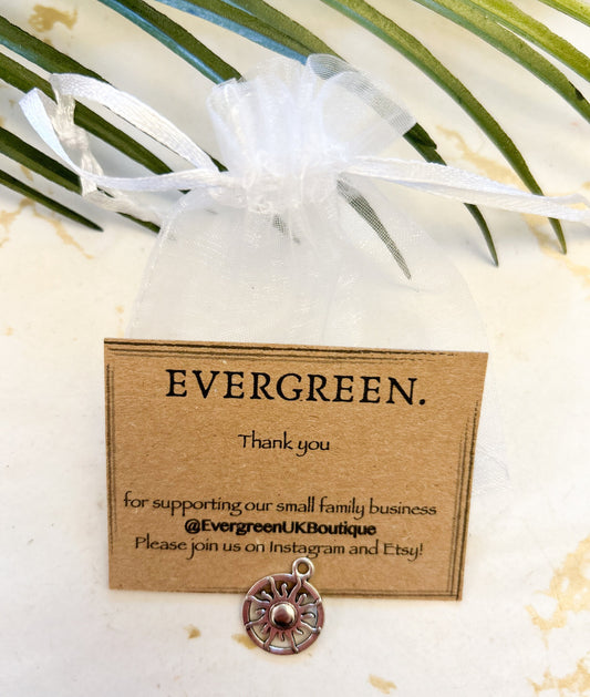 Celestial Sun Pendant / Charm - Chain Options Available!