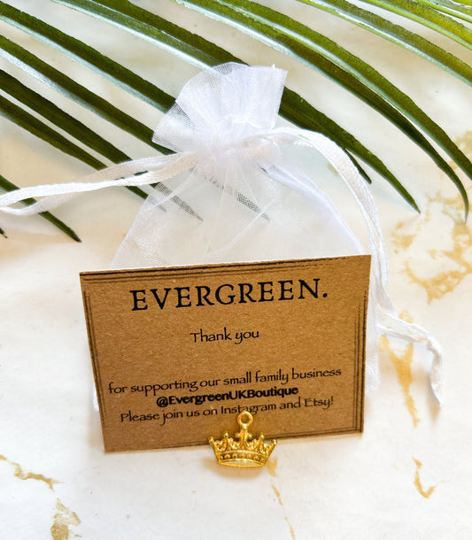 Gold Crown Pendant / Charm - Variety Of Chains Available!