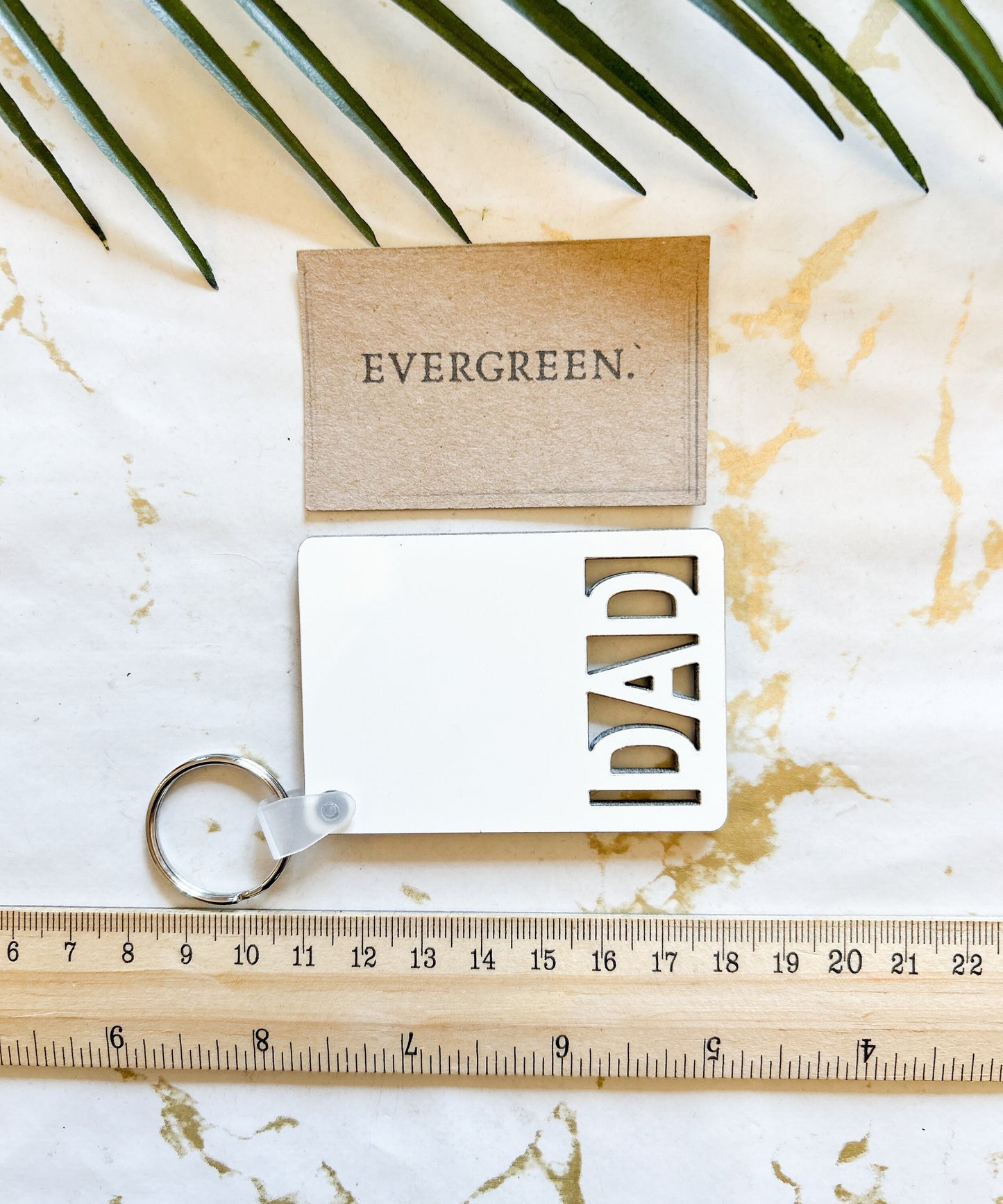 Wooden Dad / Daddy / Father / Father's Day Keychain / Keyring