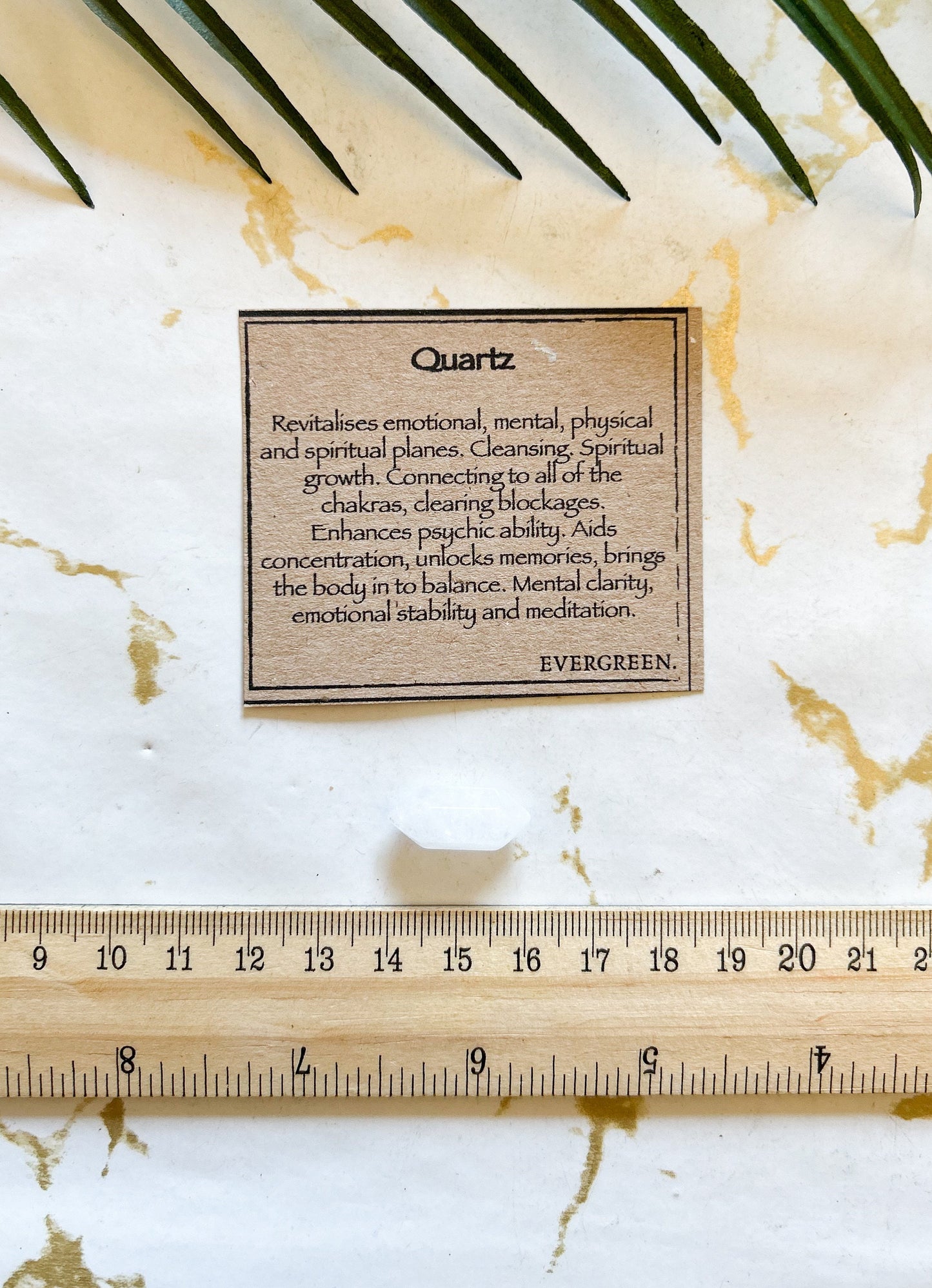 Quartz Doubled Ended Crystal Point - Cleansing, Concentration & Growth