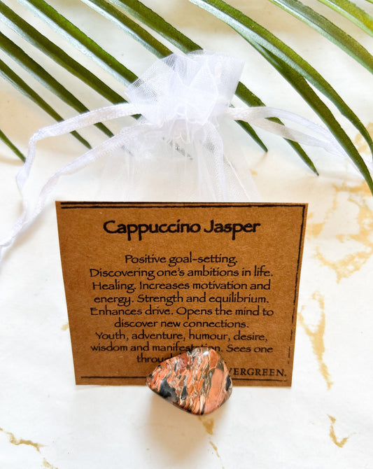 Cappuccino Jasper Crystal Tumbled Stone - Ambition, Healing & Equilibrium
