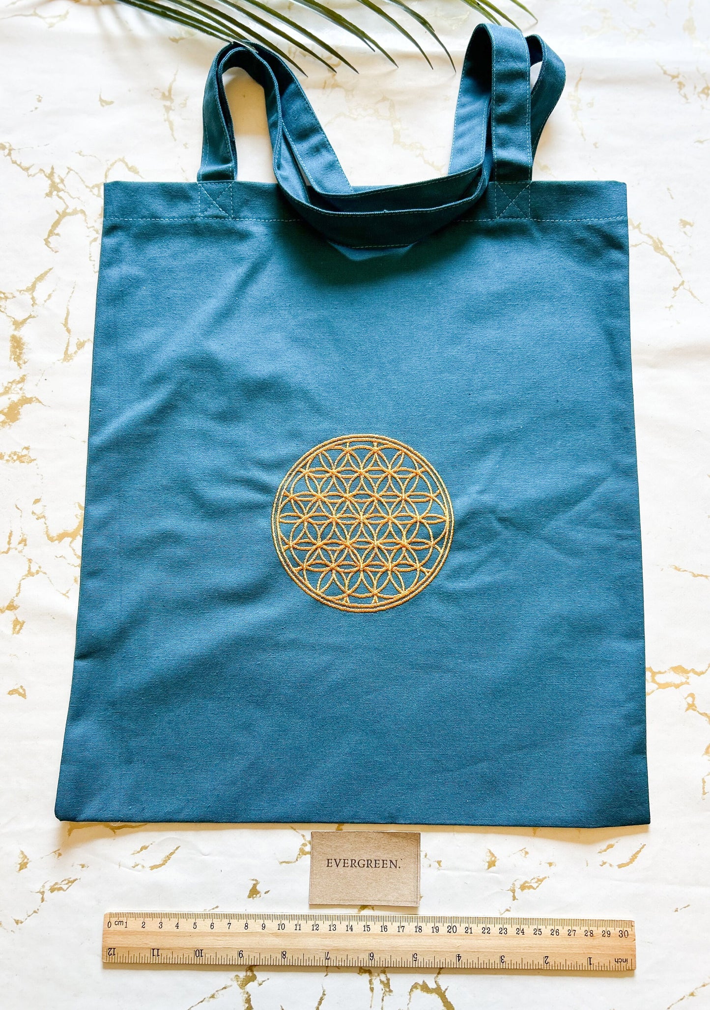 Cotton Reusable Flower Of Life / Sun & Moon Embroidered Tote Bag - Variety Of Colours Available!