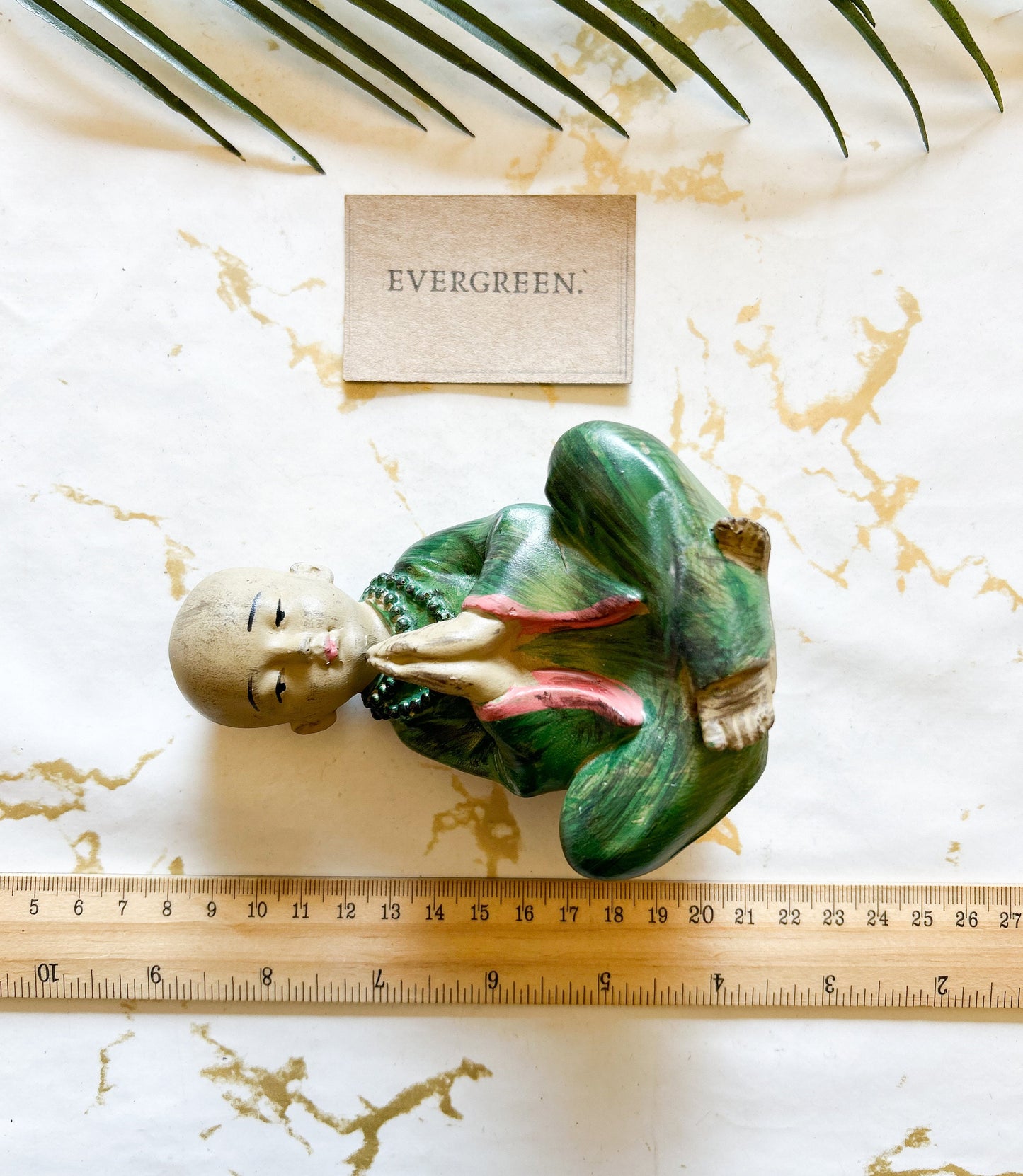 Peaceful Praying Monk Statue / Figurine / Ornament