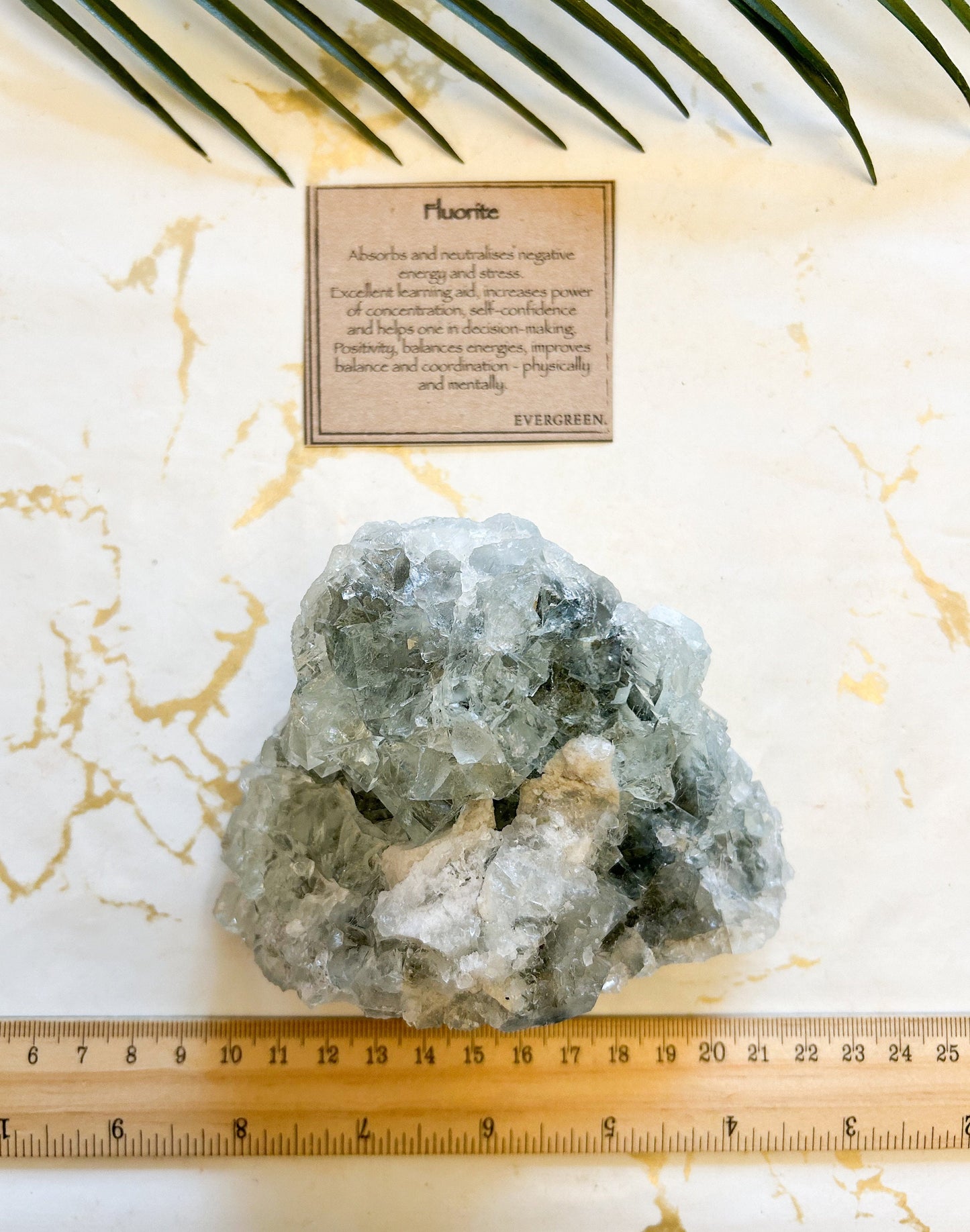 Raw / Rough Fluorite Crystal Cluster - Balance, Concentration & Positivity