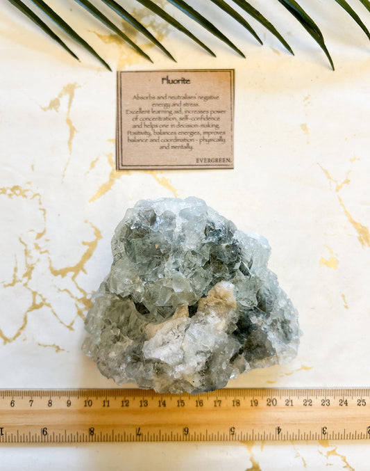 Raw / Rough Fluorite Crystal Cluster - Balance, Concentration & Positivity