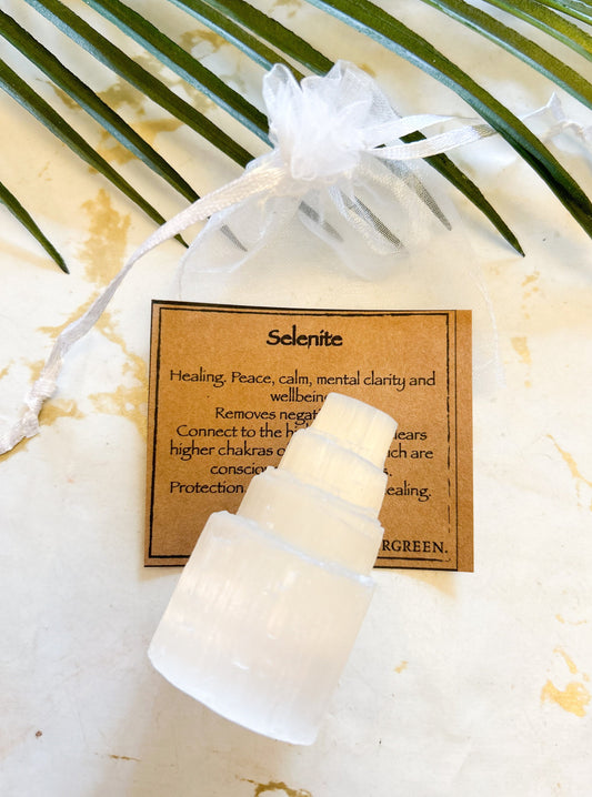 Selenite Crystal Tower - Peace, Calm & Clarity