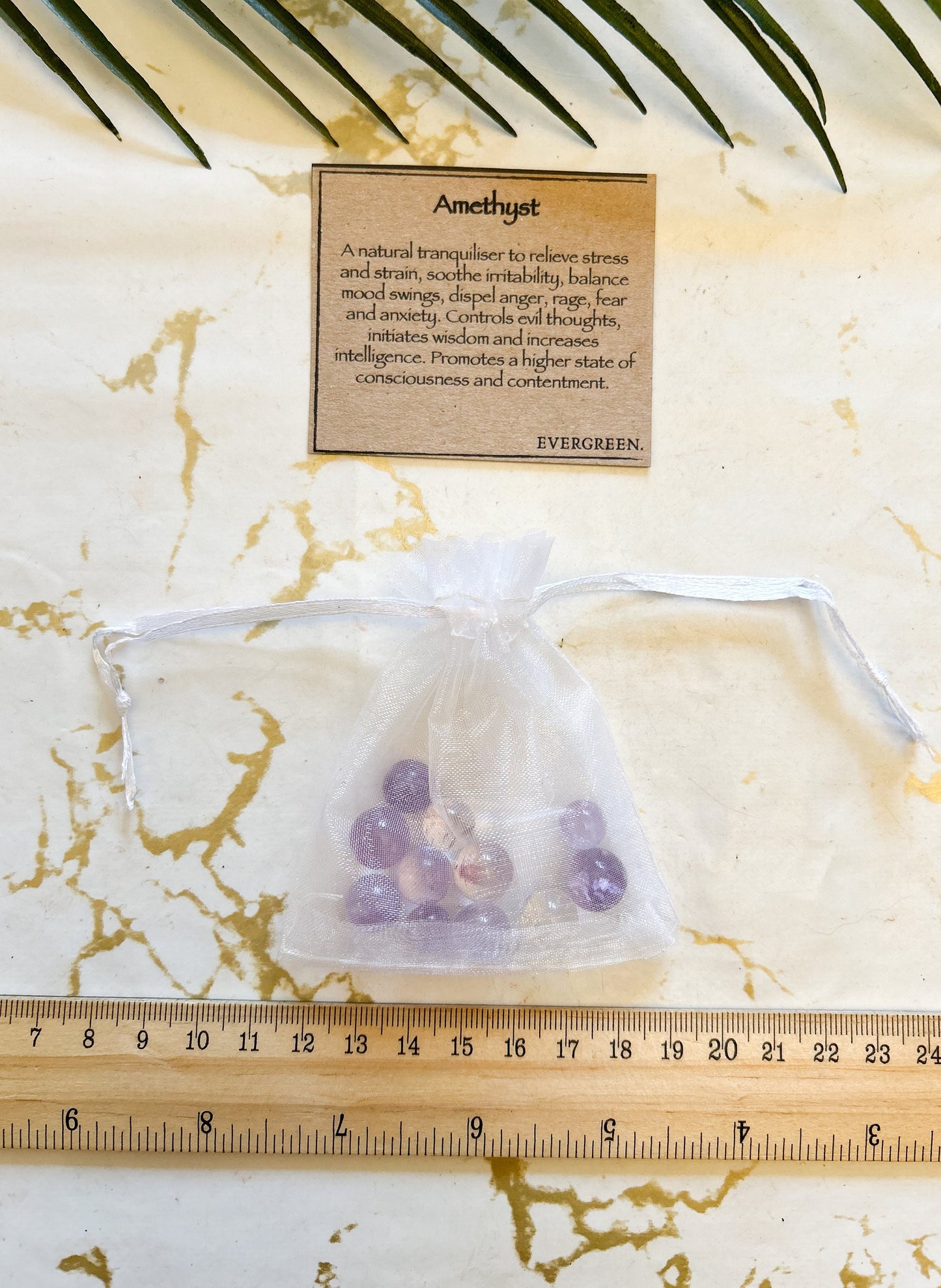 Amethyst Crystal Spheres 20g Gift Bag - Balance, Consciousness & Contentment