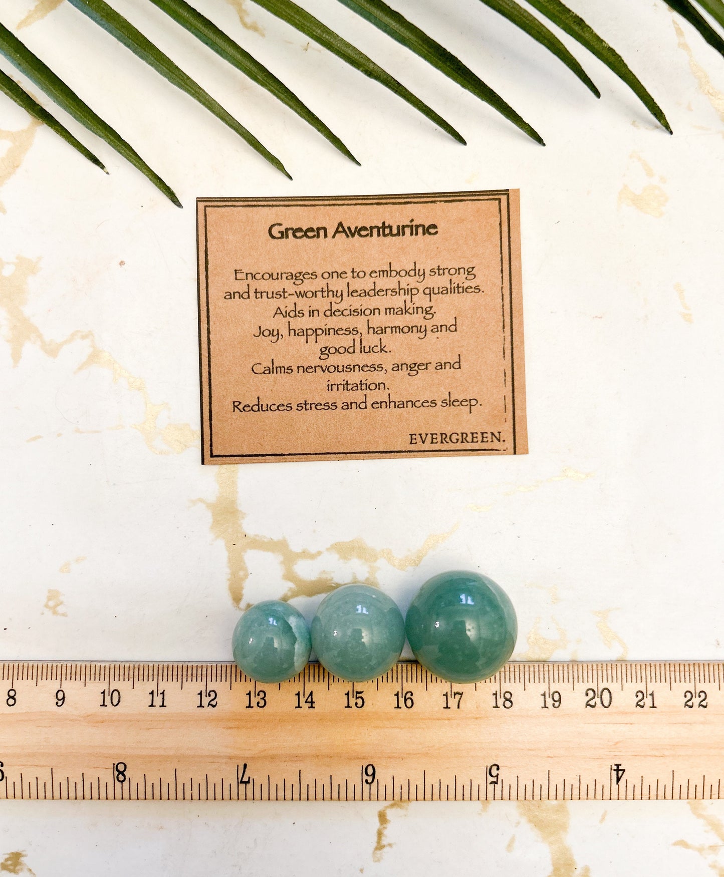 Green Aventurine Crystal Sphere - Joy, Happiness & Harmony