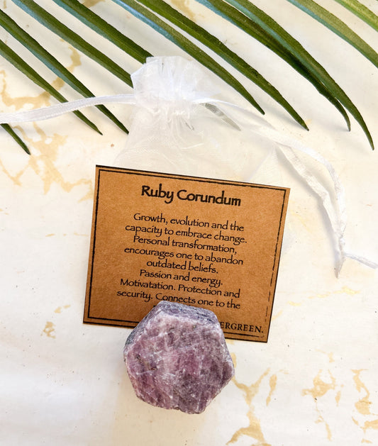 Ruby Corundum Crystal Carving - Growth, Evolution & Change
