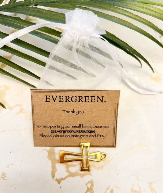 Gold Cross / Crucifix / Religion / Church Pendant / Charm - Variety Of Chains Available!