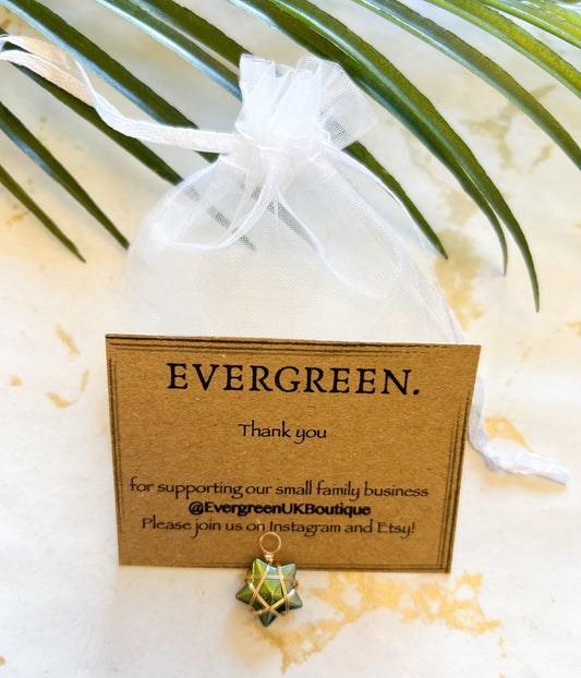 Gold / Silver Wire Wrapped Star Pendant - Variety Of Chains Available!