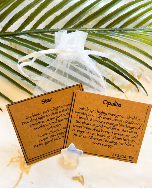 Opalite Crystal StarMeditation, Communication & Success