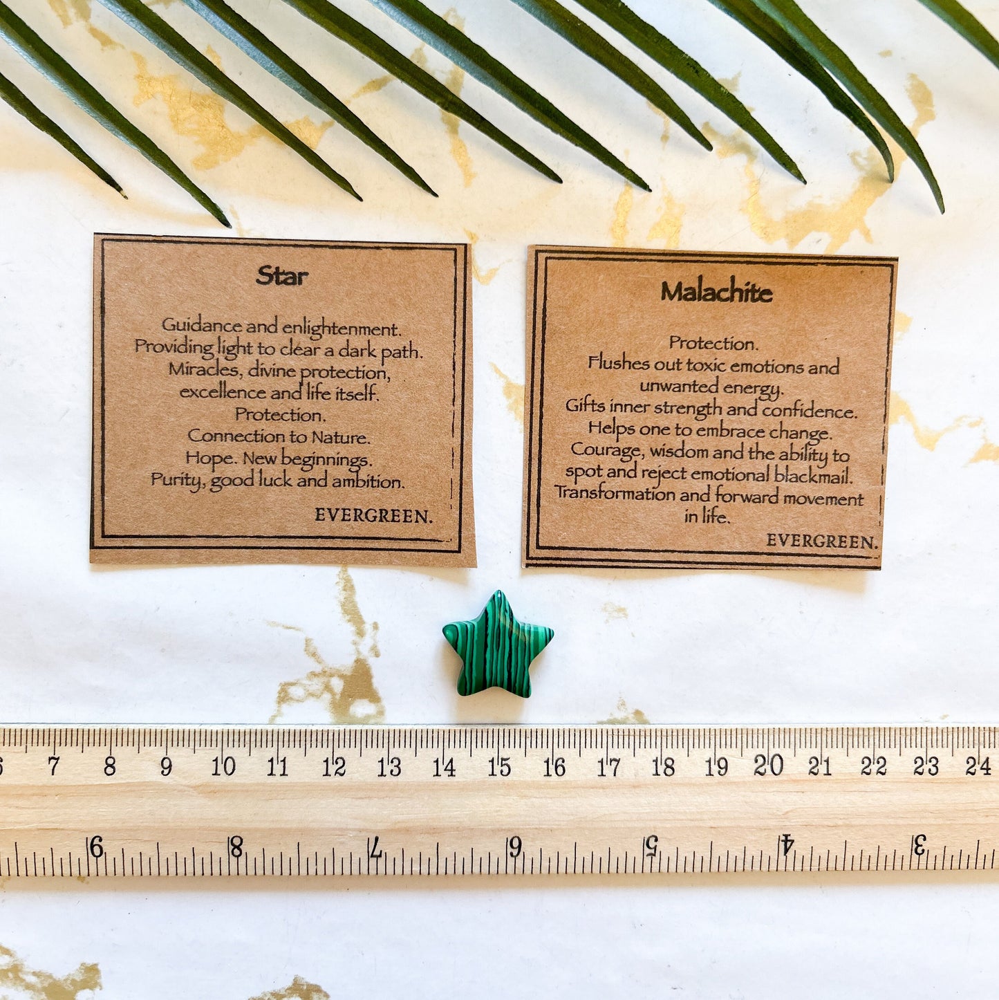 Malachite Crystal Star - Protection, Inner-Strength & Confidence