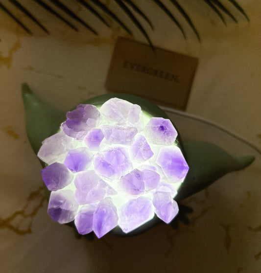 Star Wars Yoda Amethyst Crystal USB Lamp