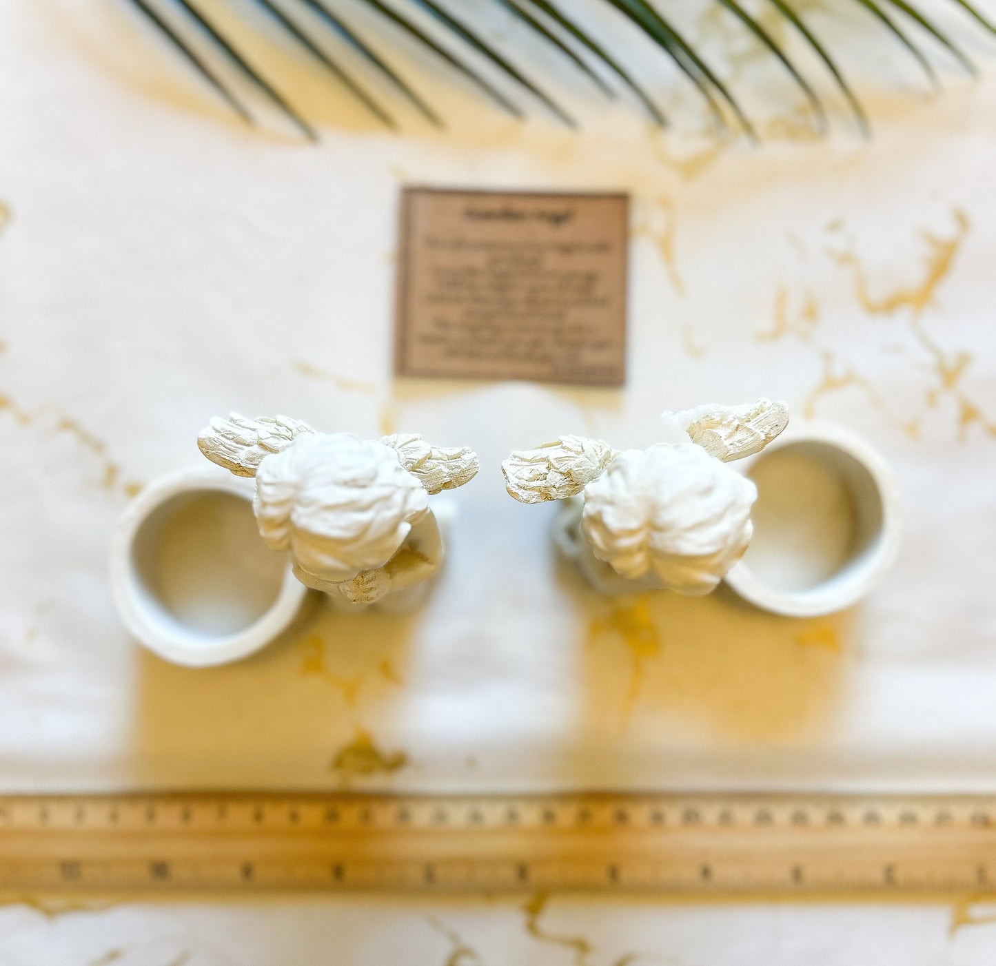 Guardian Angel / Cherub Candle / Tea Light Holders - Set Of 2