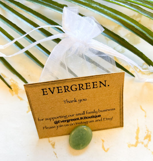 Crystal Worry Stone / Thumb Stone / Palm Stone - Stress & Anxiety Relief