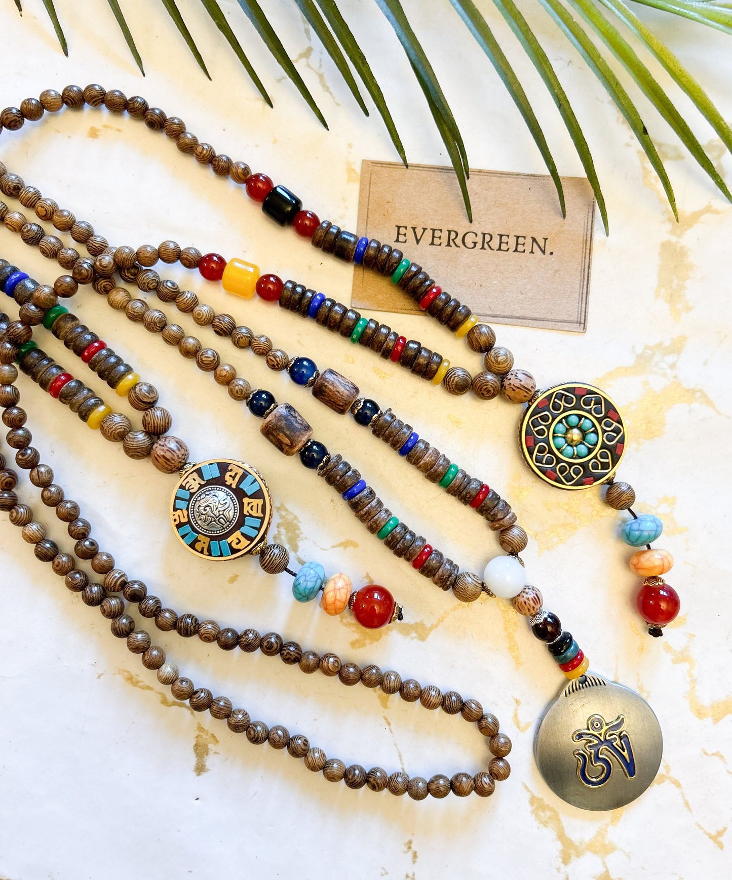 Vintage Nepal Wooden Mala Beads - Wide Variety Available!