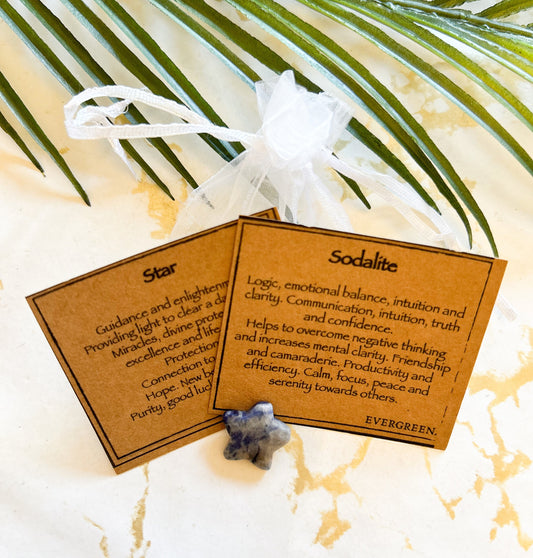 Sodalite Crystal Star - Truth, Communication & Clarity