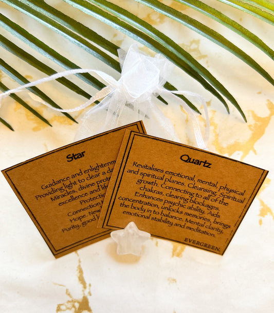 Quartz Crystal Star - Healing, Vibrations & Growth
