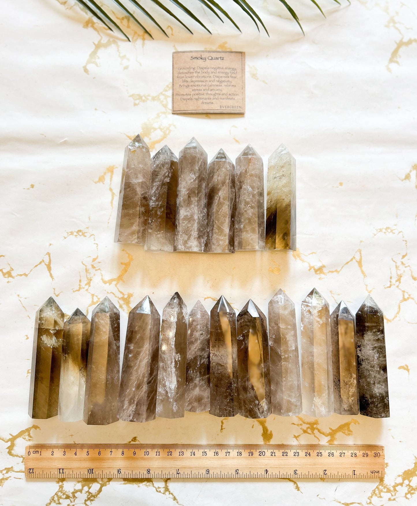 Smoky Quartz Crystal Point 90mm-100mm - Grounding, Positivity & Calmness