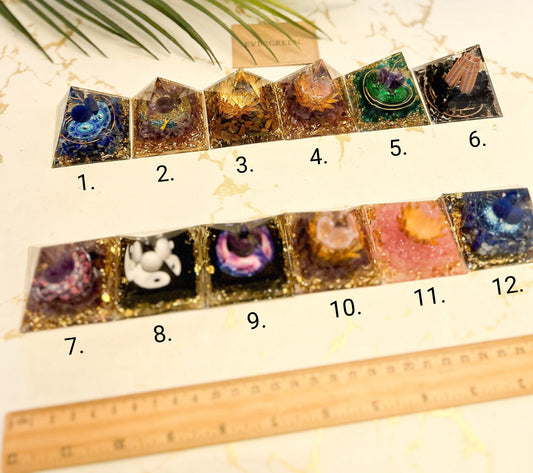 Orgone Crystal Healing Energy Pyramid - Wide Variety Available!