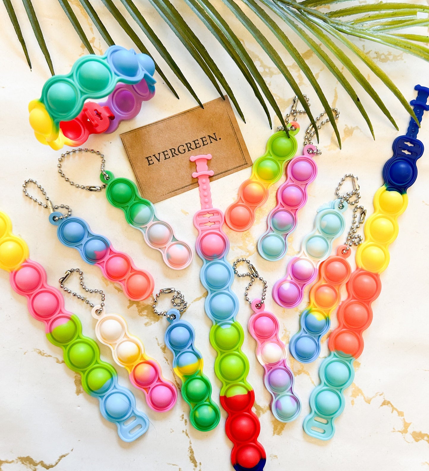 Fidget Popper Keychain / Bracelet - Stress & Anxiety Relief