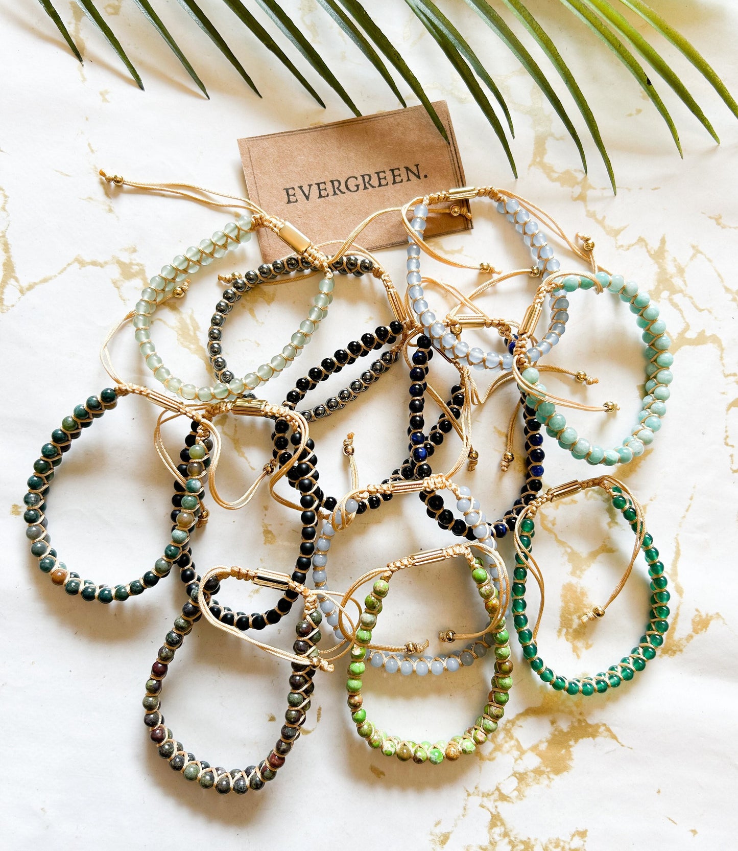 Crystal Beaded Double Layer Macrame Bracelet - Wide Variety Available!