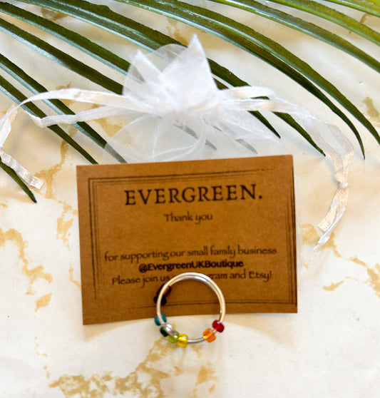 Gold / Silver / Rainbow Aura / Chakra Fidget Ring - Stress & Anxiety Relief