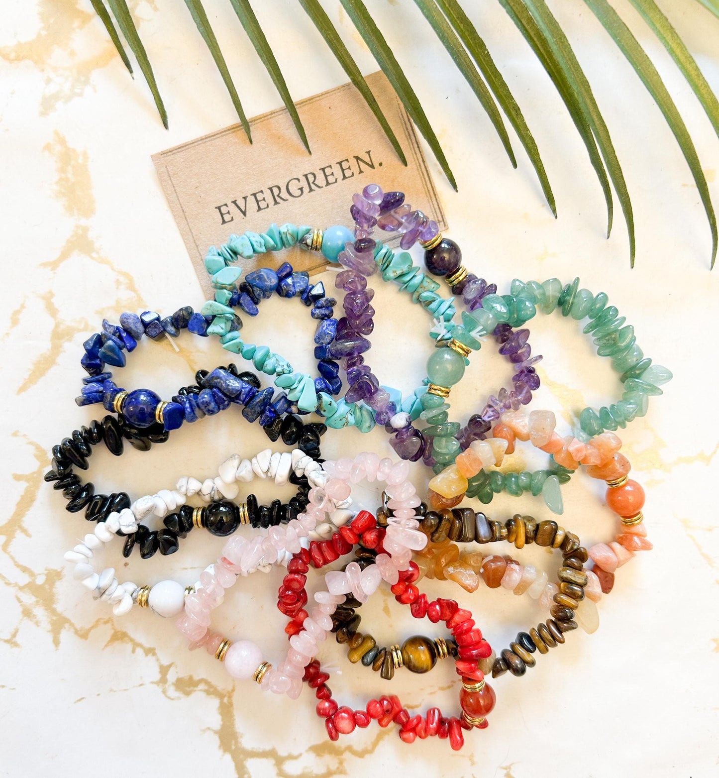 Crystal Chip Bracelet - Wide Variety Available!