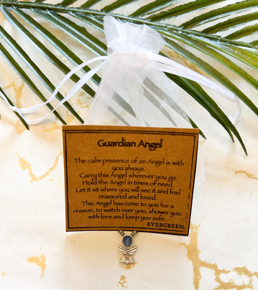 Guardian Angel Kyanite Crystal Copper Pendant - Variety Of Chains Available!