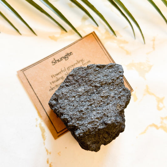 Raw / Rough Shungite Crystal - Healing, Light & Wisdom