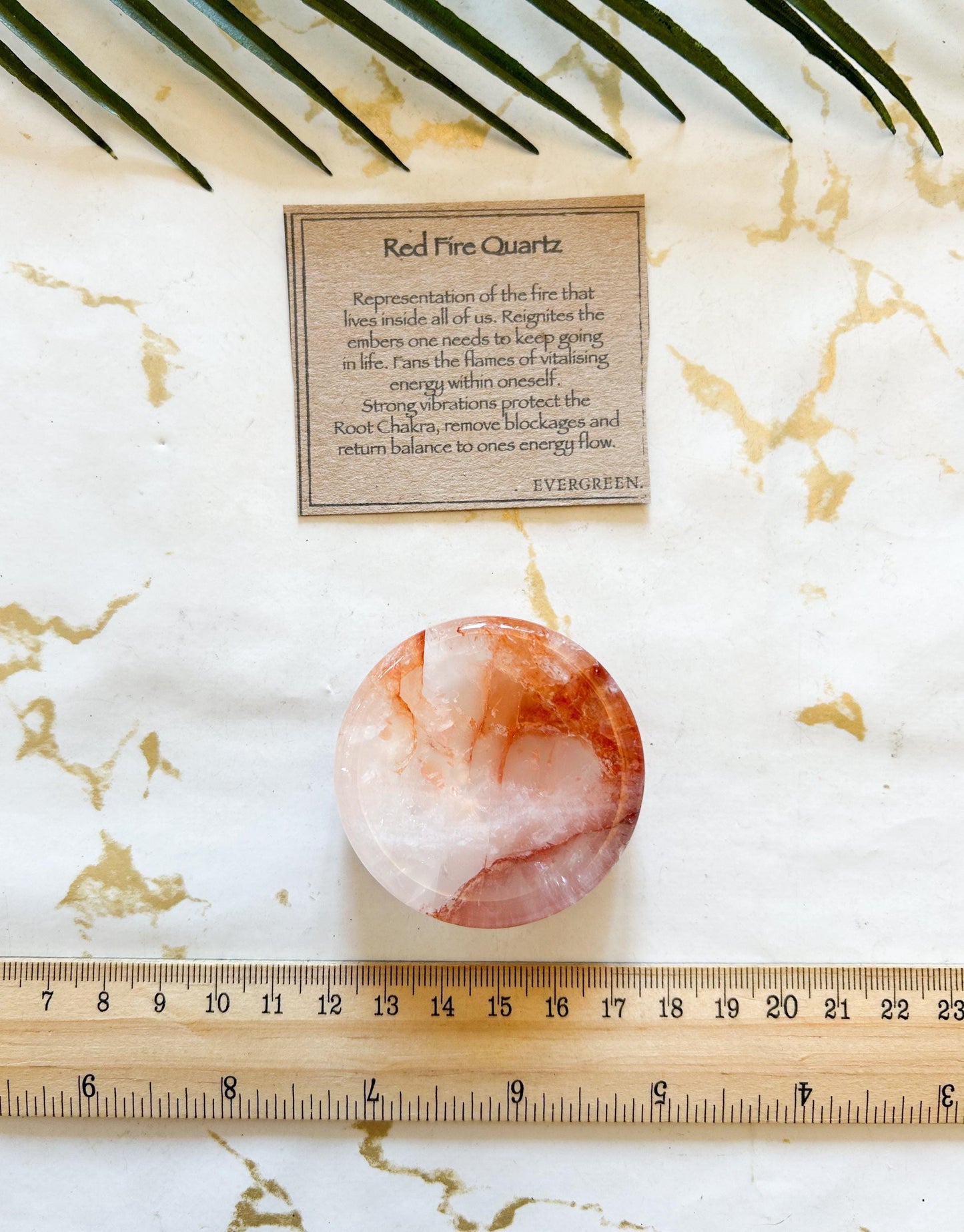 Red Fire Quartz Crystal Trinket Dish / Bowl - Protection, Energy & Balance